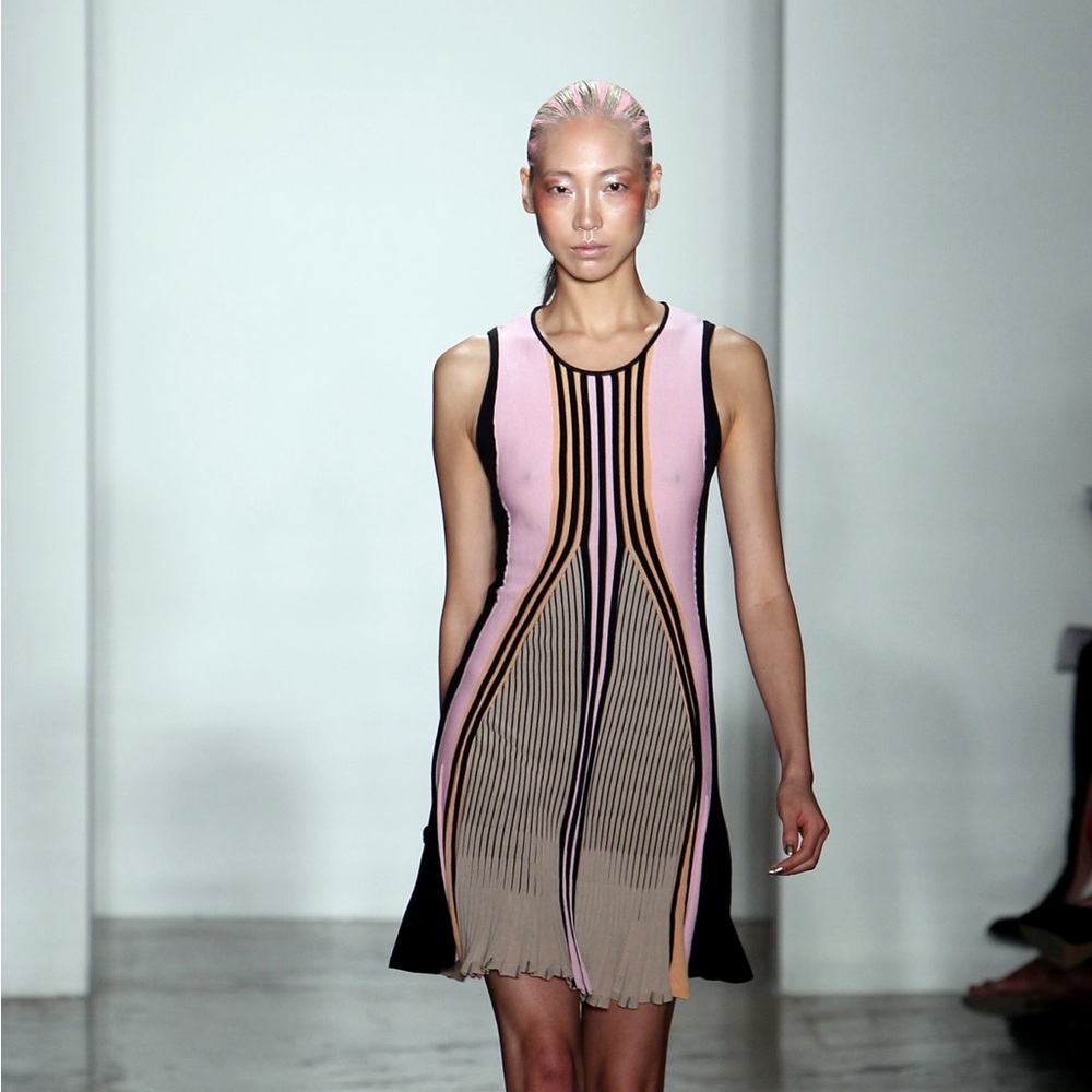 Ohne Titel knit geometric dress as seen on runway